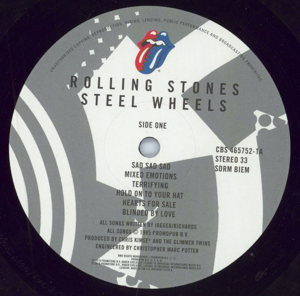 The Rolling Stones Steel Wheels: Half-Speed Mastered - 180gm Vinyl -EX UK vinyl LP album (LP record) ROLLPST797133