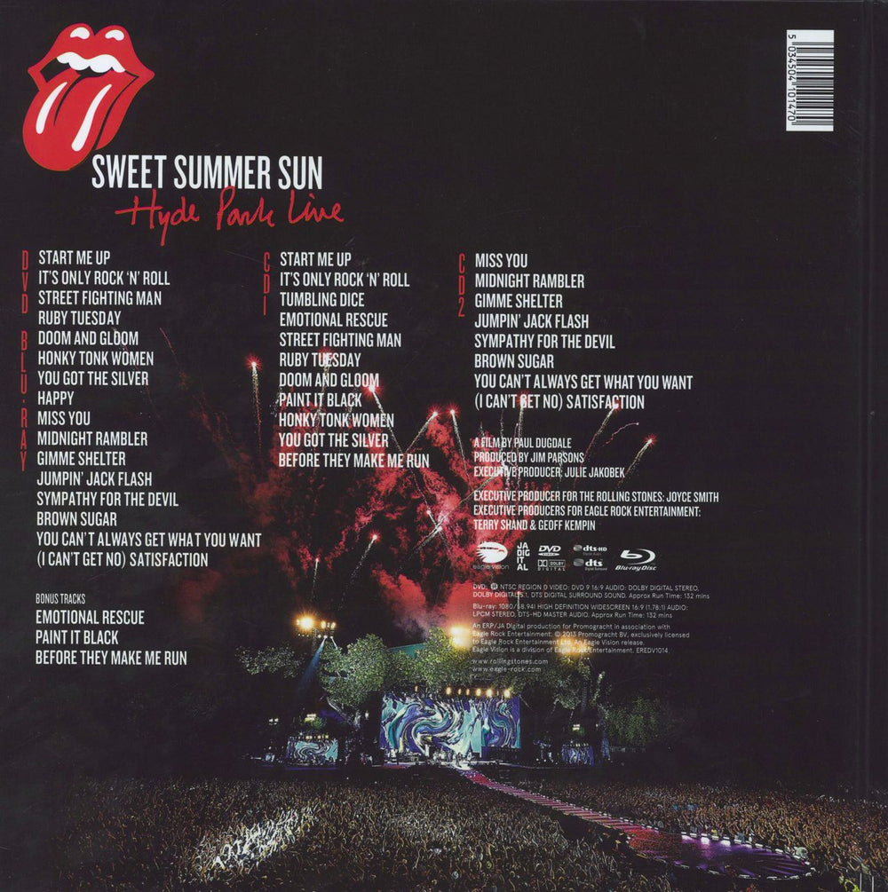 The Rolling Stones Sweet Summer Sun - Hyde Park Live UK box set 5034504101470