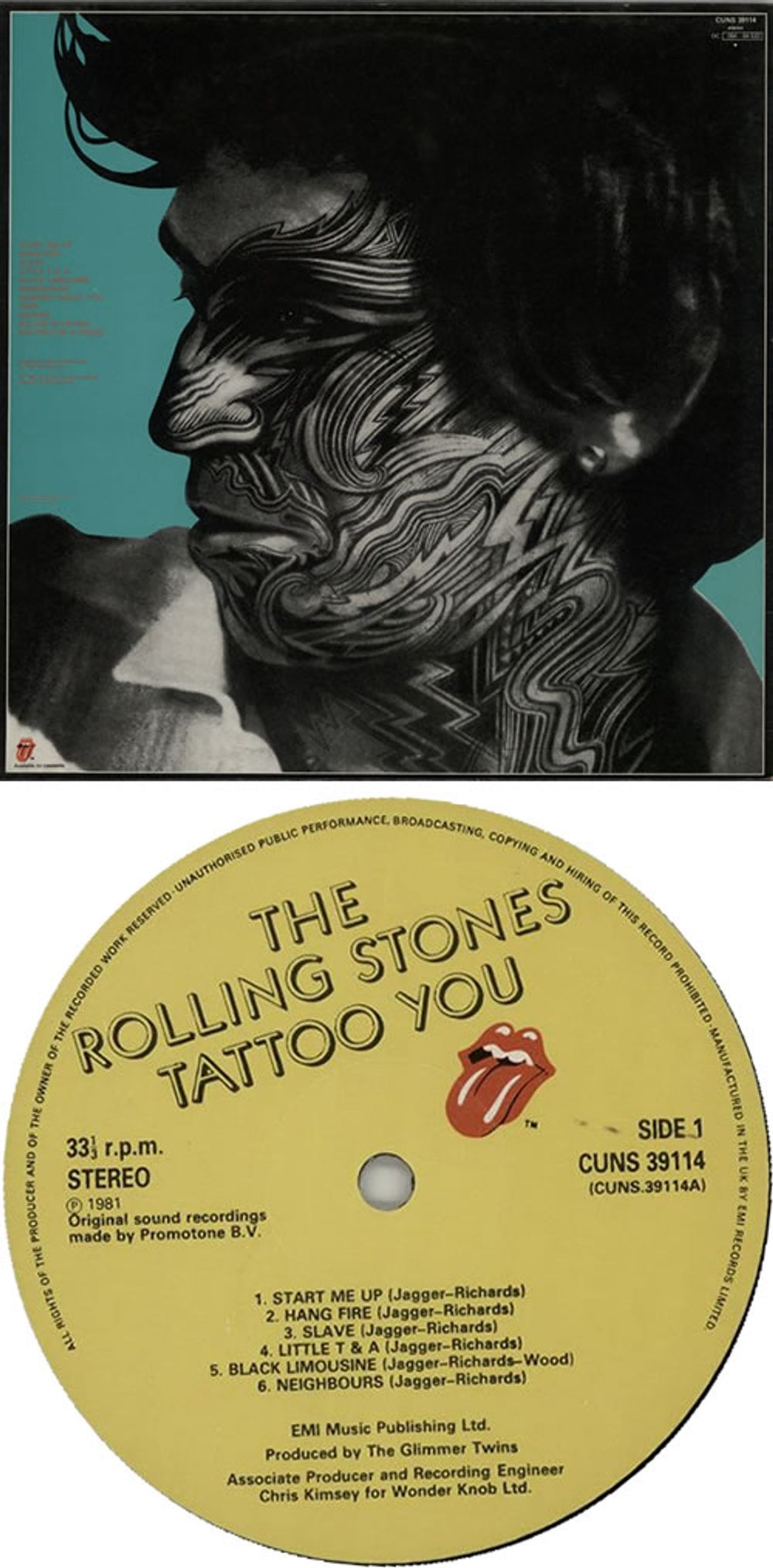 The Rolling Stones Tattoo You - 1st UK vinyl LP album (LP record) ROLLPTA565008