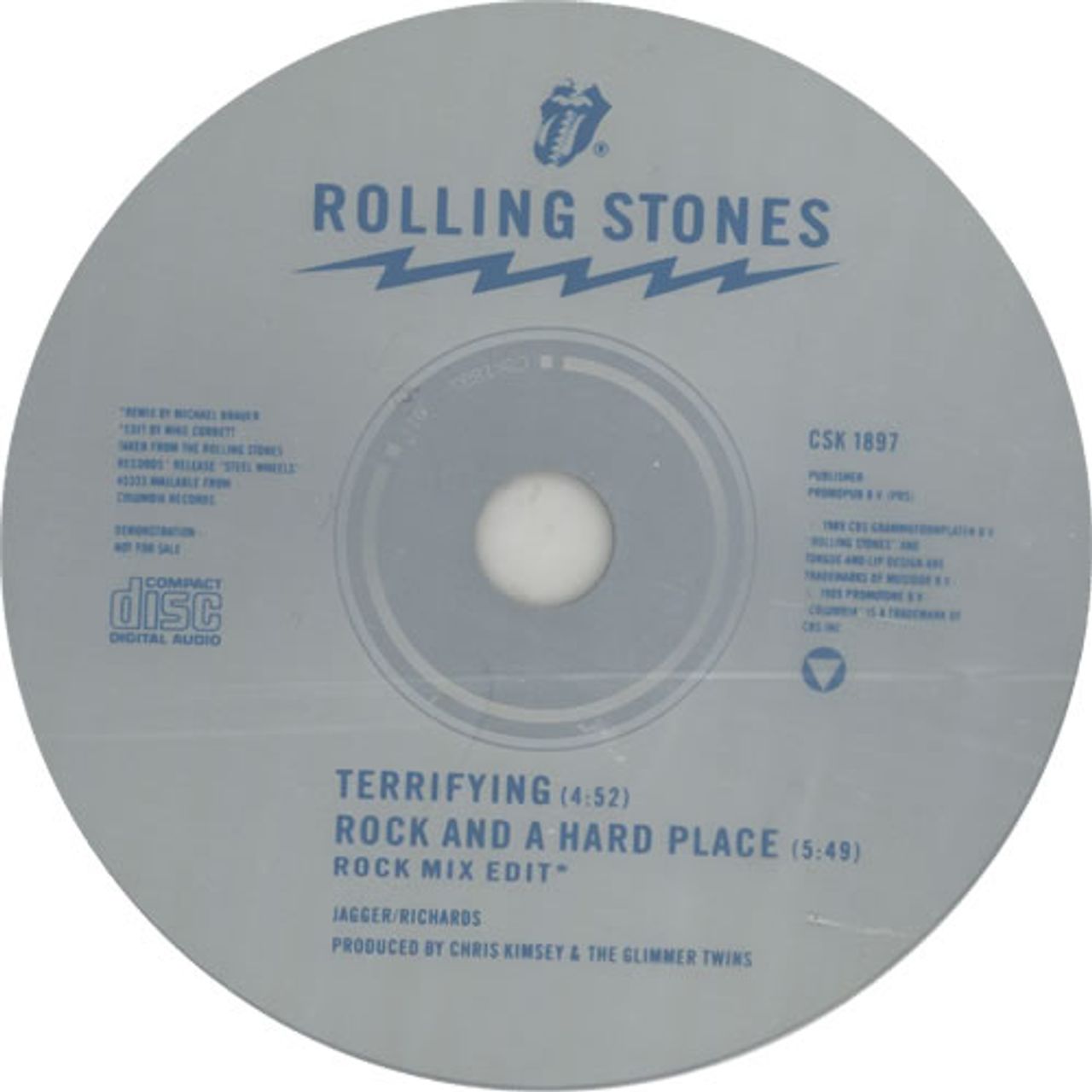 The Rolling Stones Terrifying US Promo CD single — RareVinyl.com