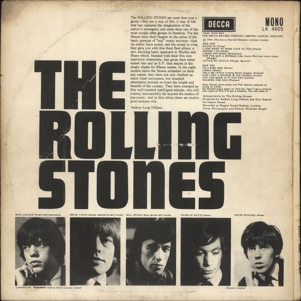 The Rolling Stones The Rolling Stones - 2nd [A] - VG UK Vinyl LP