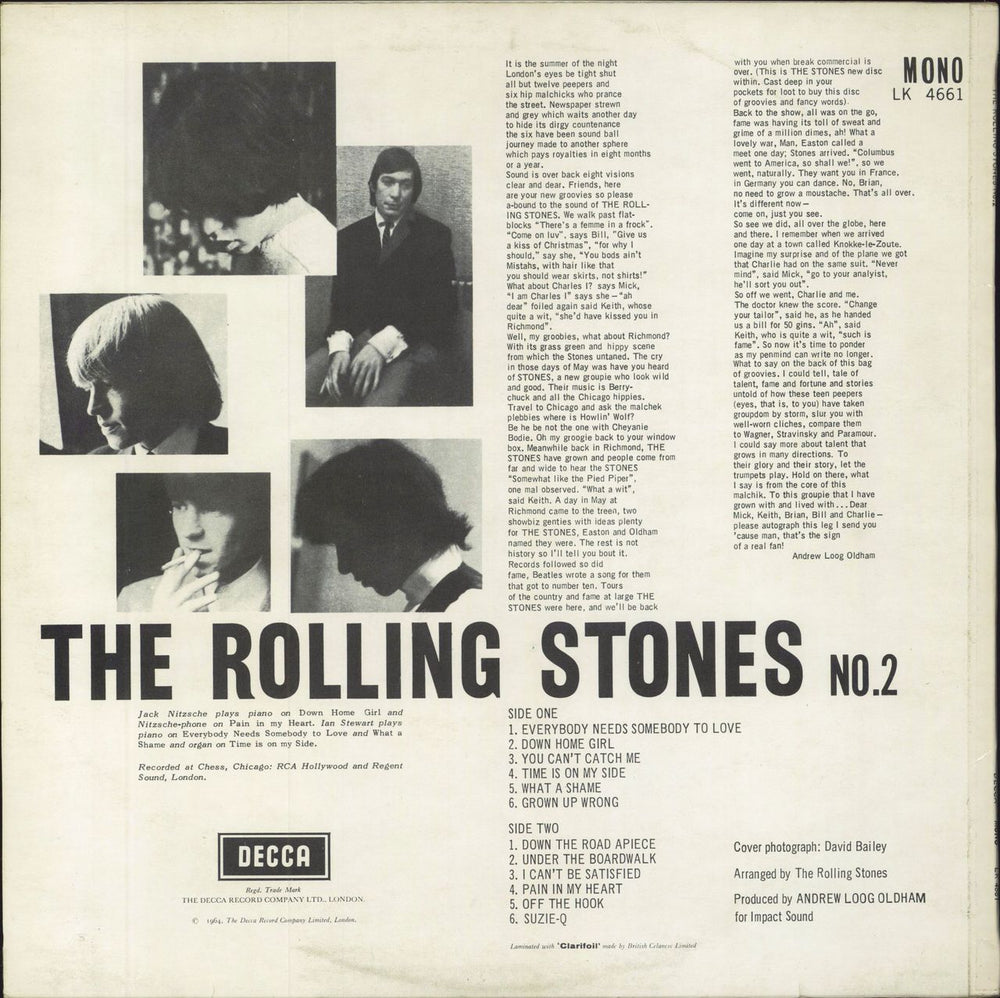 The Rolling Stones The Rolling Stones No. 2 - 80s UK vinyl LP album (LP record)