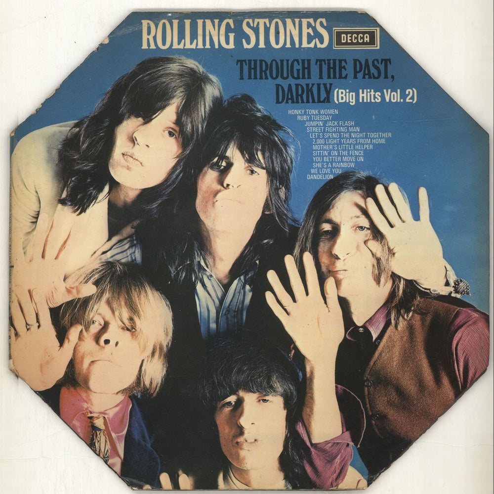 The Rolling Stones Through The Past Darkly - 1st (b) - Oct - VG UK vinyl LP album (LP record) SKL5019