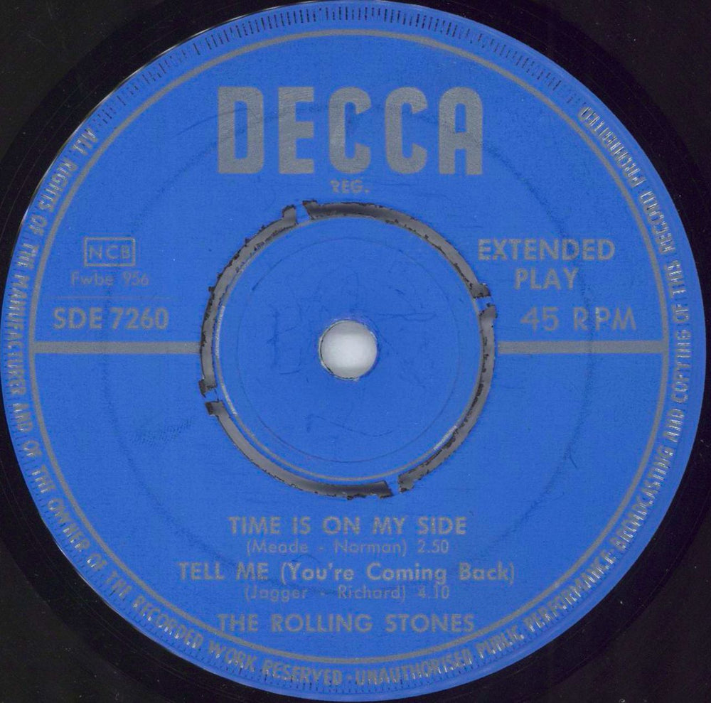 The Rolling Stones Time Is On My Side Swedish 7" vinyl single (7 inch record / 45) ROL07TI795379