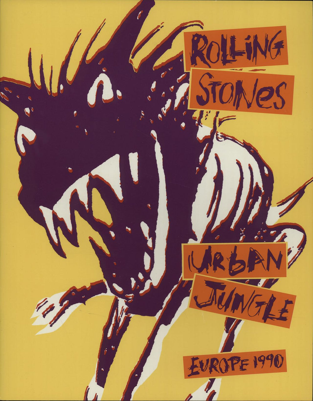 The Rolling Stones Urban Jungle: Europe 1990 - 2 Inserts UK tour programme EUROPE 1990