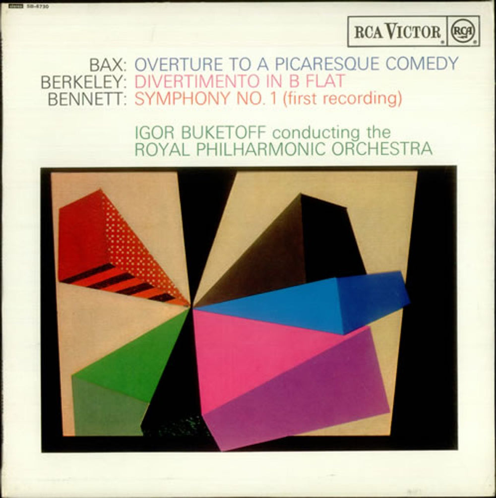 The Royal Philharmonic Orchestra Bax: Overture to Picaresque Comedy / Berkeley: Divertimento in B-flat / Bennett: Symphony No. 1 UK vinyl LP album (LP record) SB-6730