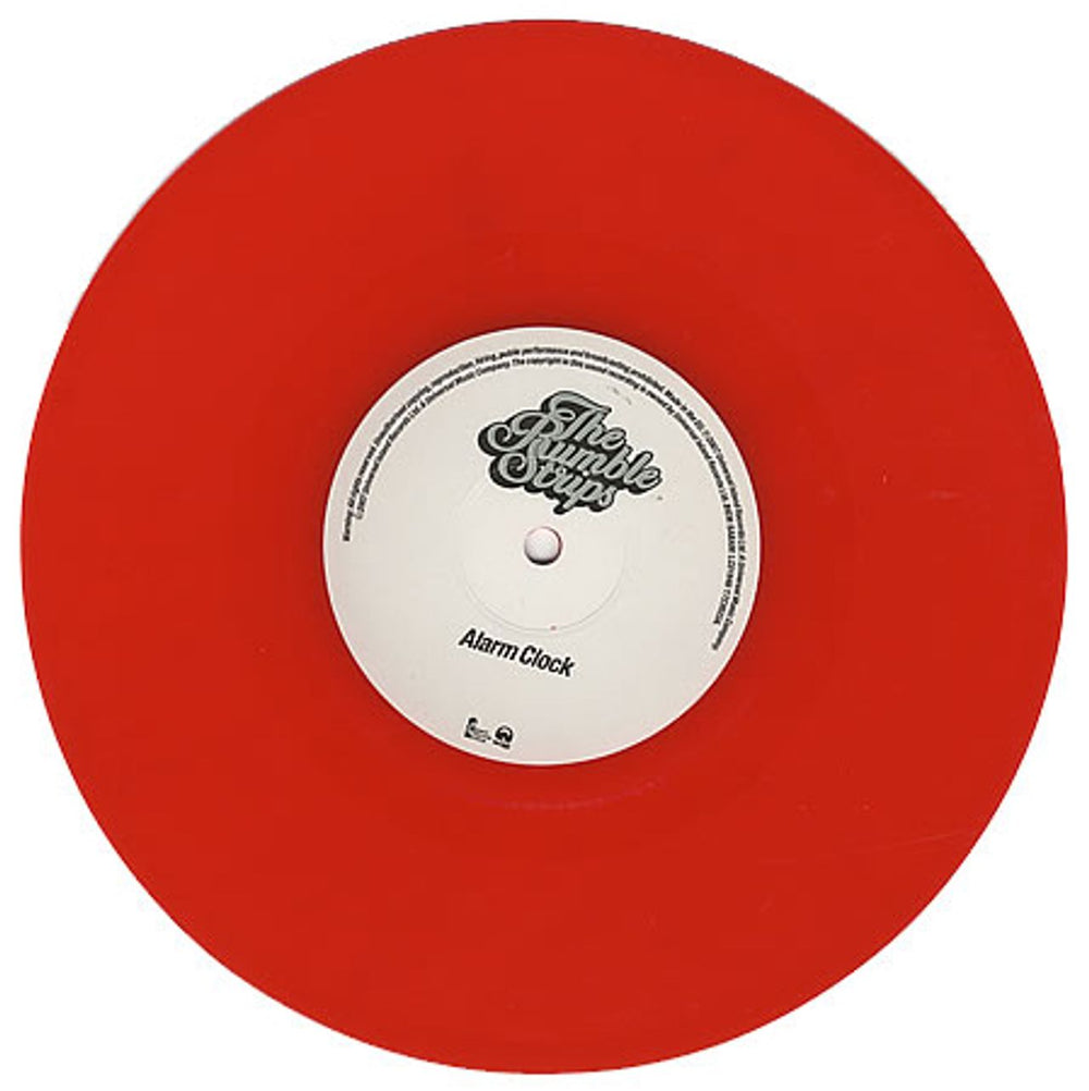 The Rumble Strips Alarm Clock - Red Vinyl UK 8" vinyl single (8 inch record) RE408AL391846