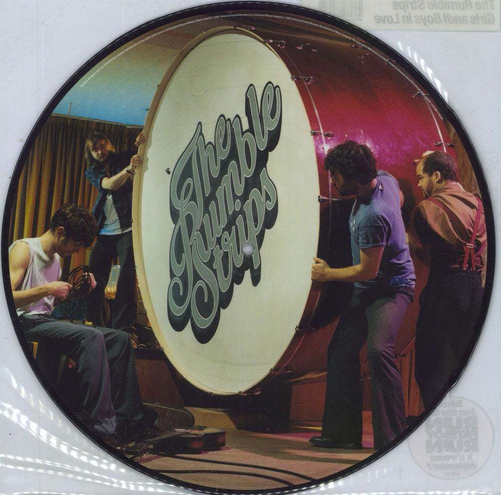 The Rumble Strips Girls & Boys In Love - Promo Stickered UK Promo 12" vinyl picture disc (12 inch picture record) 602517451612