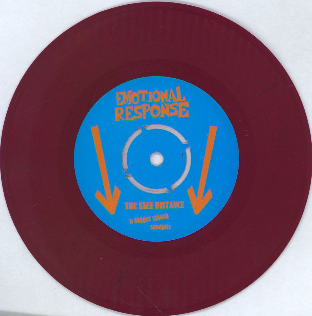 The Safe Distance Songs - Maroon Vinyl US 7" vinyl single (7 inch record / 45) 3II07SO767049