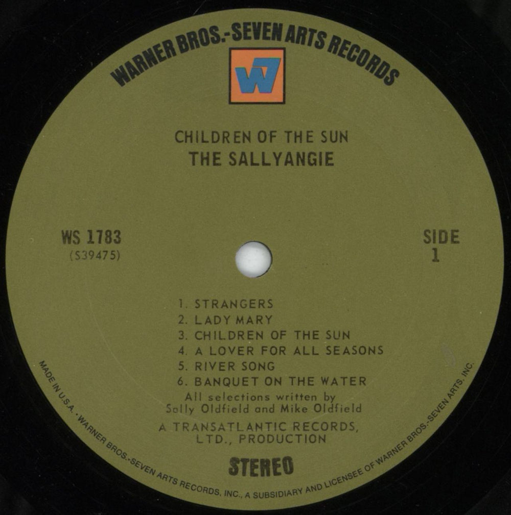 The SallyAngie Children Of The Sun US vinyl LP album (LP record) SG8LPCH815615