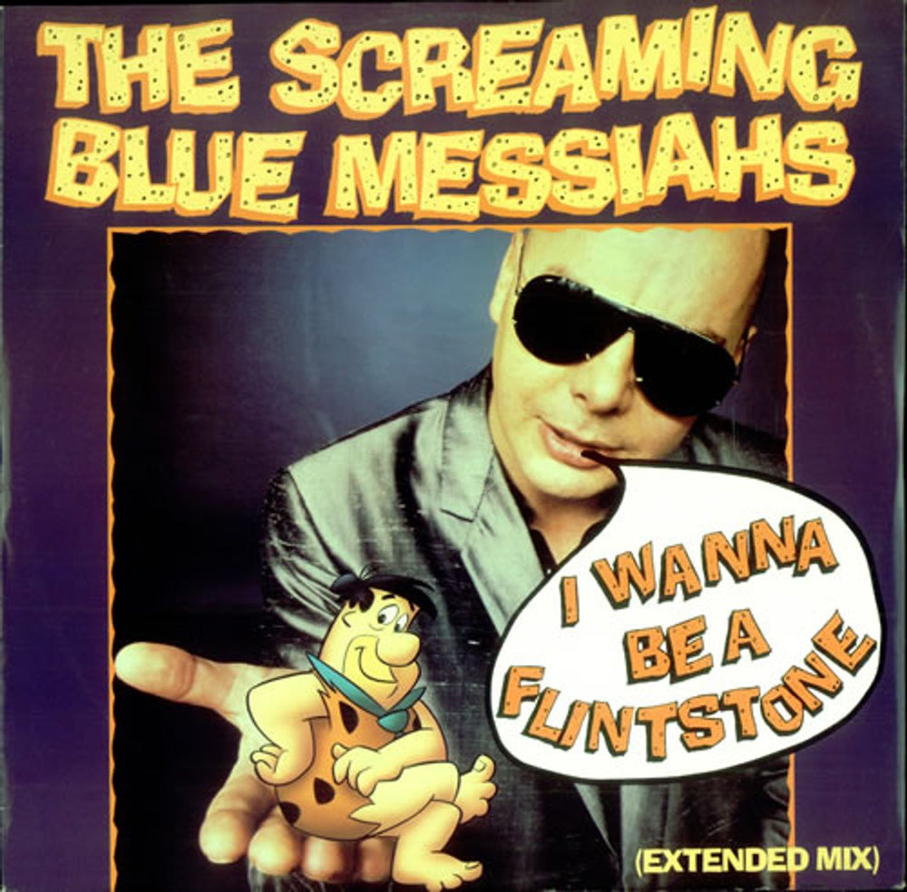 The Screaming Blue Messiahs I Wanna Be A Flintstone UK 12" vinyl single (12 inch record / Maxi-single) YZ166T