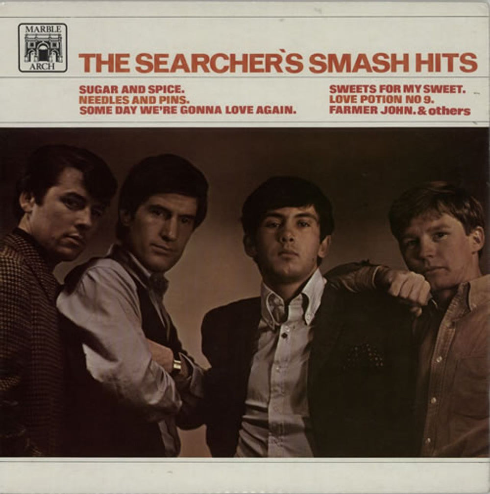 The Searchers Smash Hits UK vinyl LP album (LP record) MAL640