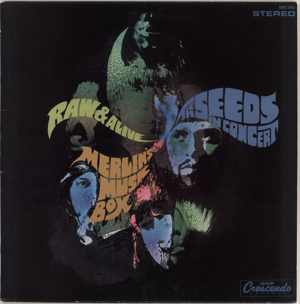 The Seeds Raw And Alive - The Seeds In Concert At Merlin's Music Box US vinyl LP album (LP record) GNPS2043