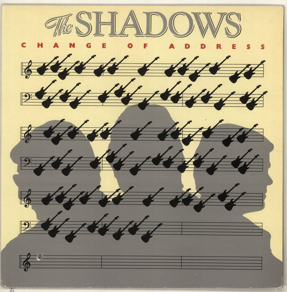 The Shadows Change Of Address + Merchandise insert UK vinyl LP album (LP record) 2442179