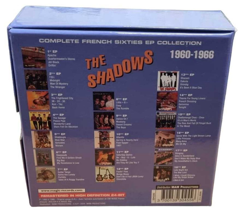 The Shadows Complete French Sixties EP Collection French CD Album Box Set