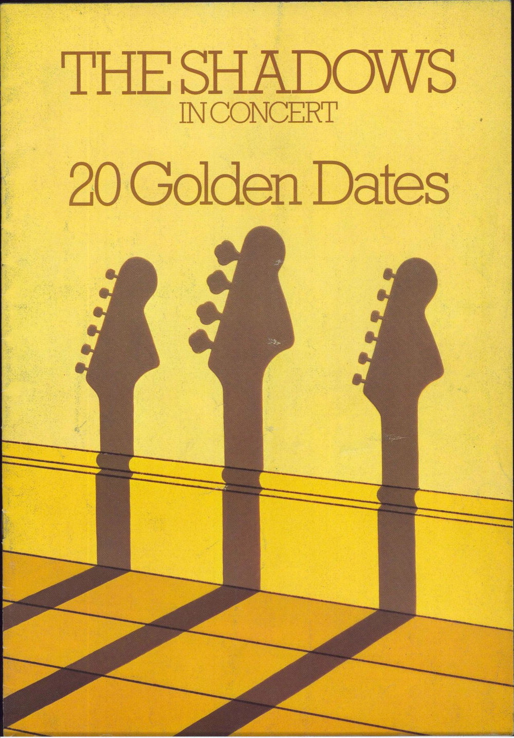 The Shadows In Concert: 20 Golden Dates UK tour programme TOUR PROGRAMME