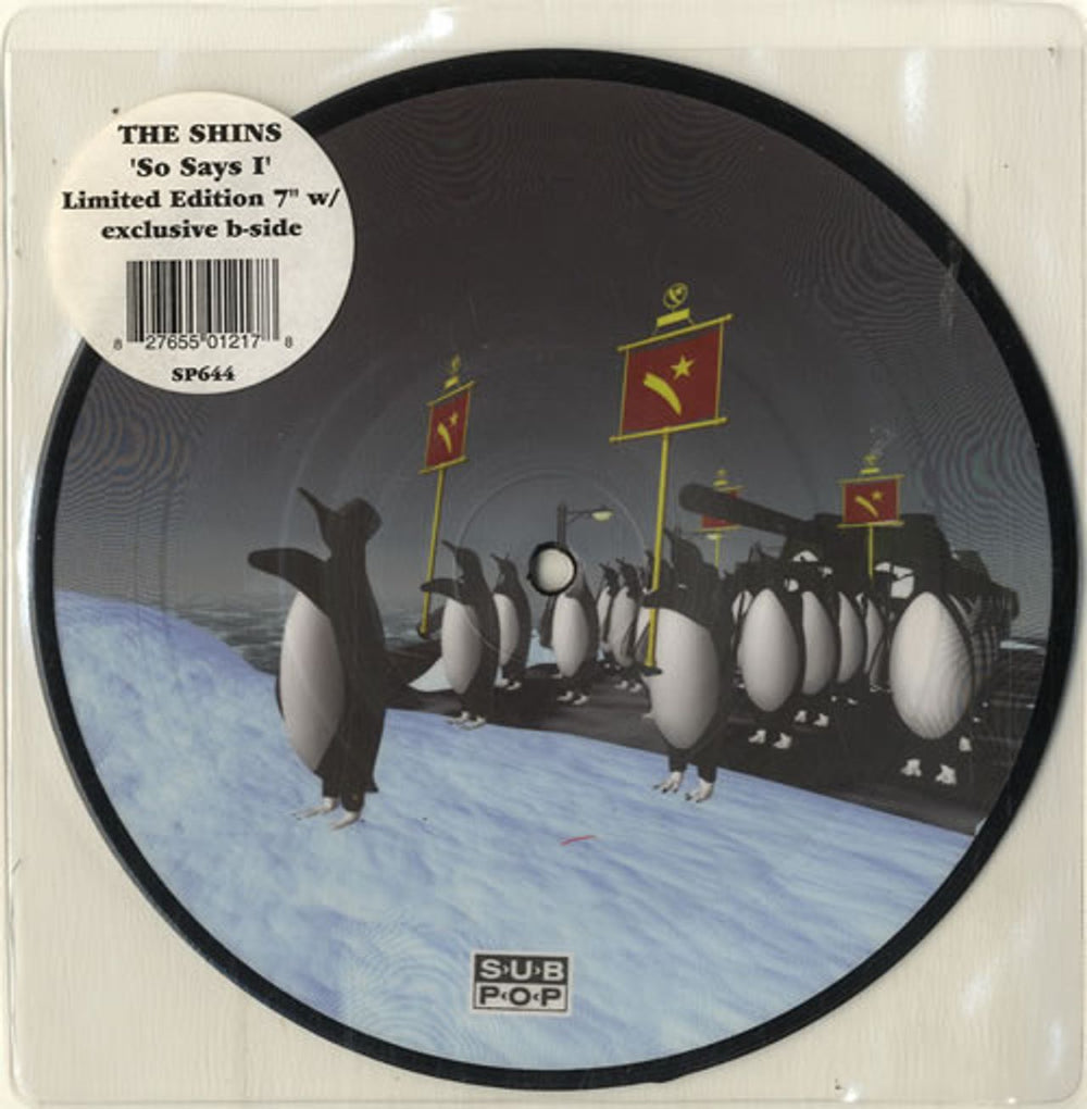 The Shins So Says I UK 7" vinyl picture disc (7 inch picture disc single) SP644