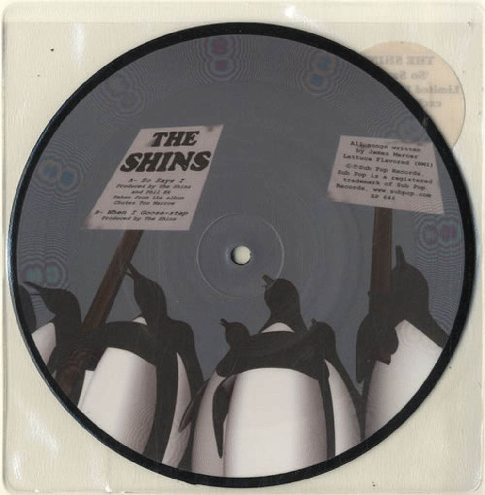 The Shins So Says I UK 7" vinyl picture disc (7 inch picture disc single) TIH7PSO277396