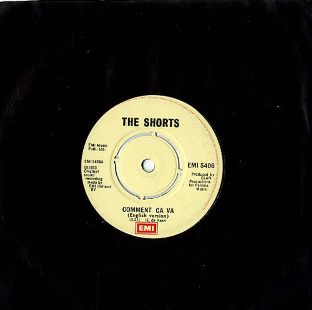 The Shorts Comment Ca Va UK 7" vinyl single (7 inch record / 45) EMI5406