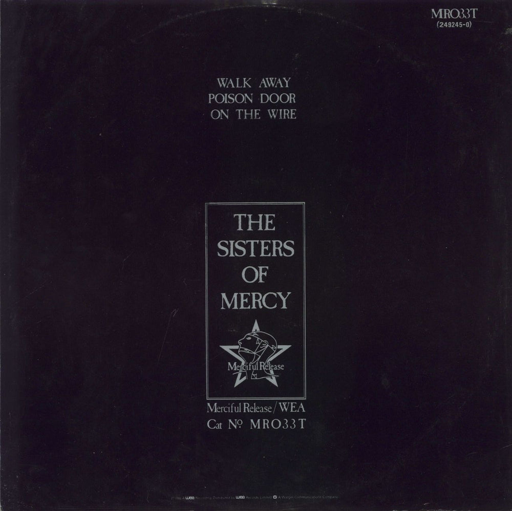 The Sisters Of Mercy Walk Away - P/S + Flexi - EX UK 12" vinyl single (12 inch record / Maxi-single)