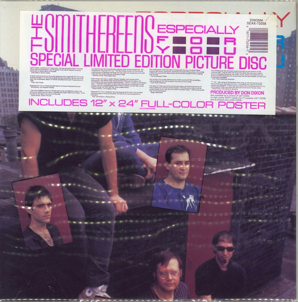 The Smithereens Especially For You US picture disc LP (vinyl picture disc album) SEAX73258