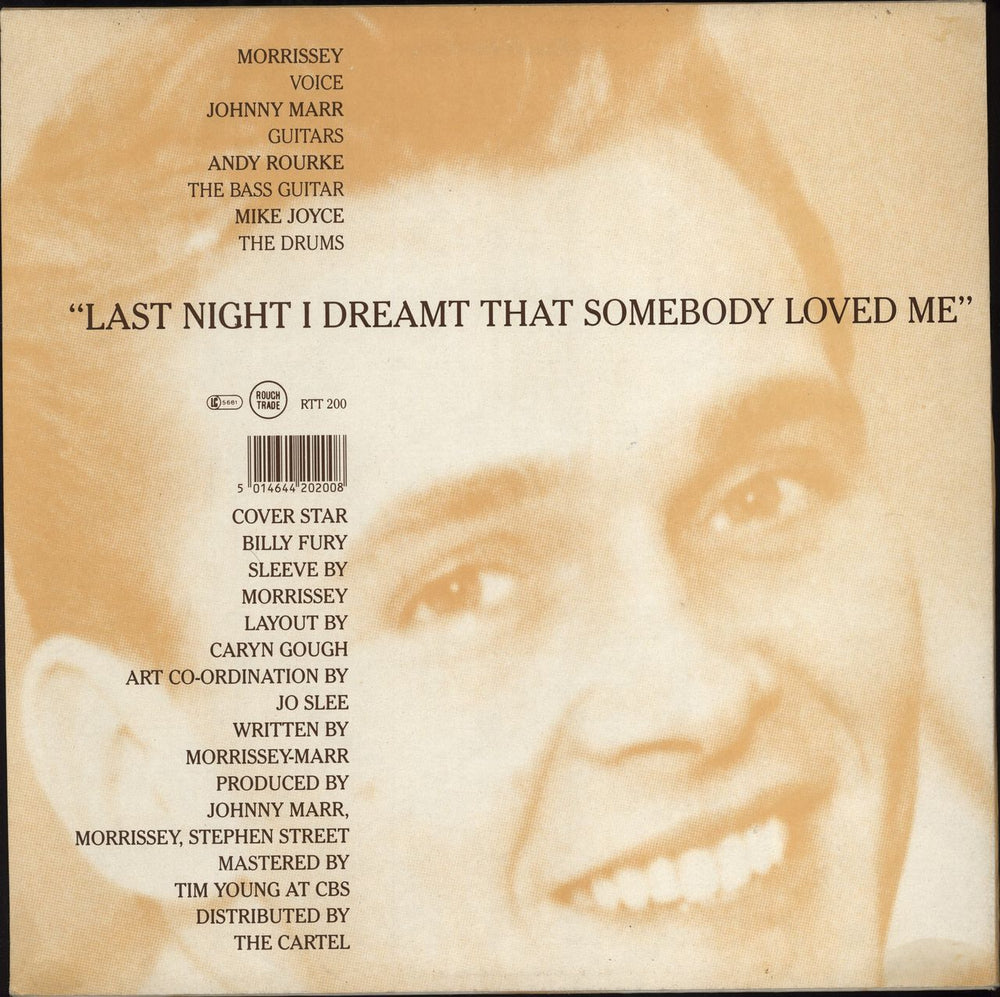 The Smiths Last Night I Dreamt That Somebody Loved Me - EX UK 12" vinyl single (12 inch record / Maxi-single) 5014644202008