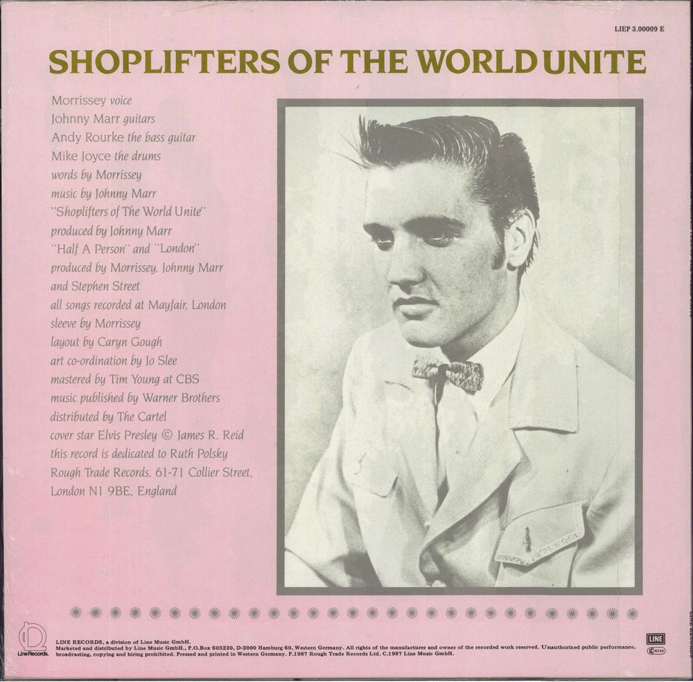 The Smiths Shoplifters Of The World Unite -  Sealed German 12" vinyl single (12 inch record / Maxi-single)