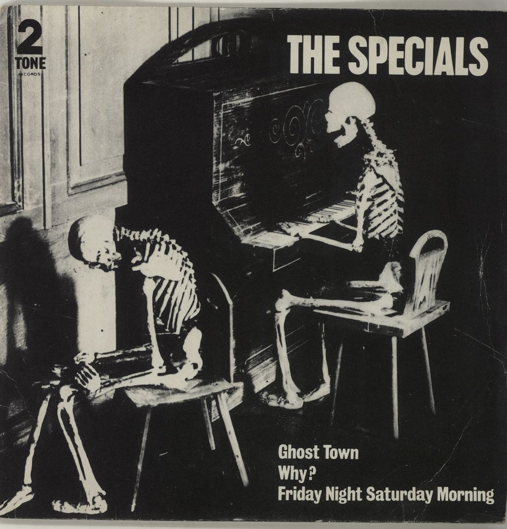 The Specials Ghost Town - Inj - P/S UK 7" vinyl single (7 inch record / 45) CHSTT17