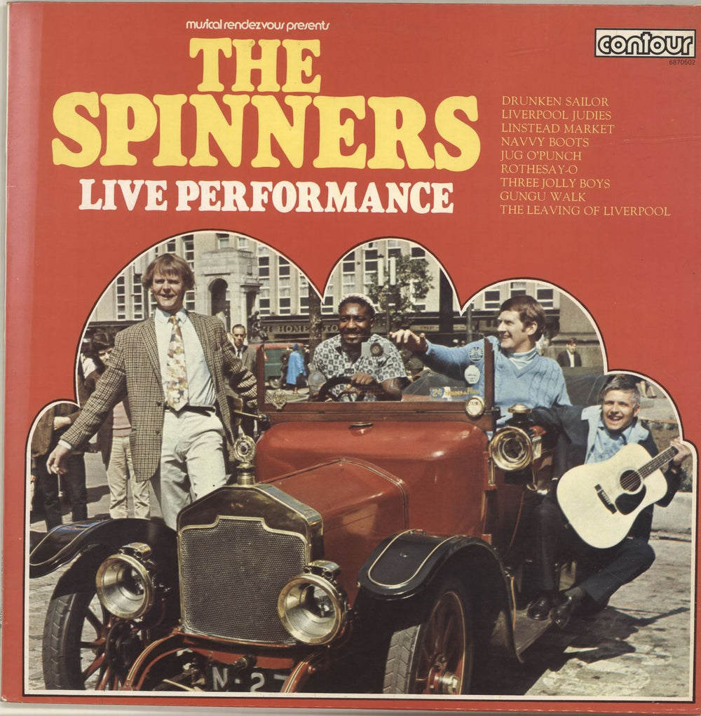 The Spinners Live Performance UK vinyl LP album (LP record) 6870502