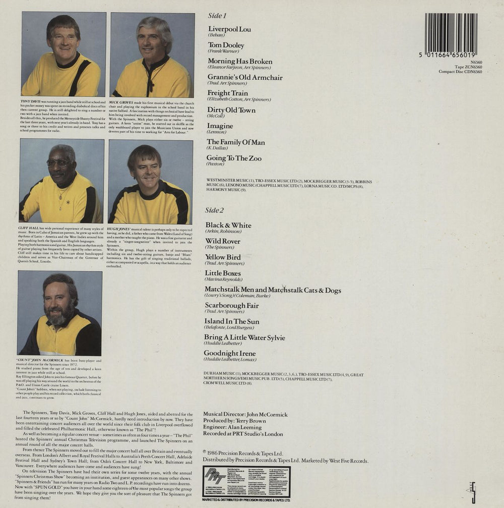 The Spinners The Very Best Of The Spinners - Spun Gold UK vinyl LP album (LP record) 5011664656019