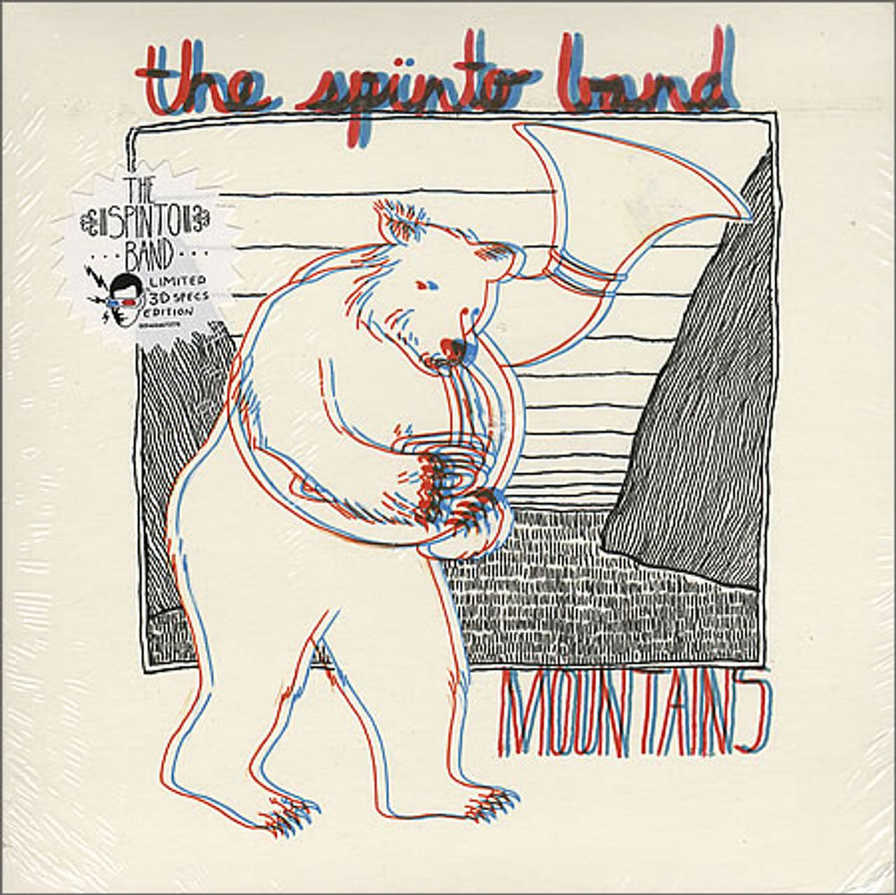 The Spinto Band Mountains - 3D Specs Edition - Sealed UK 7" vinyl single (7 inch record / 45) 0094634673778