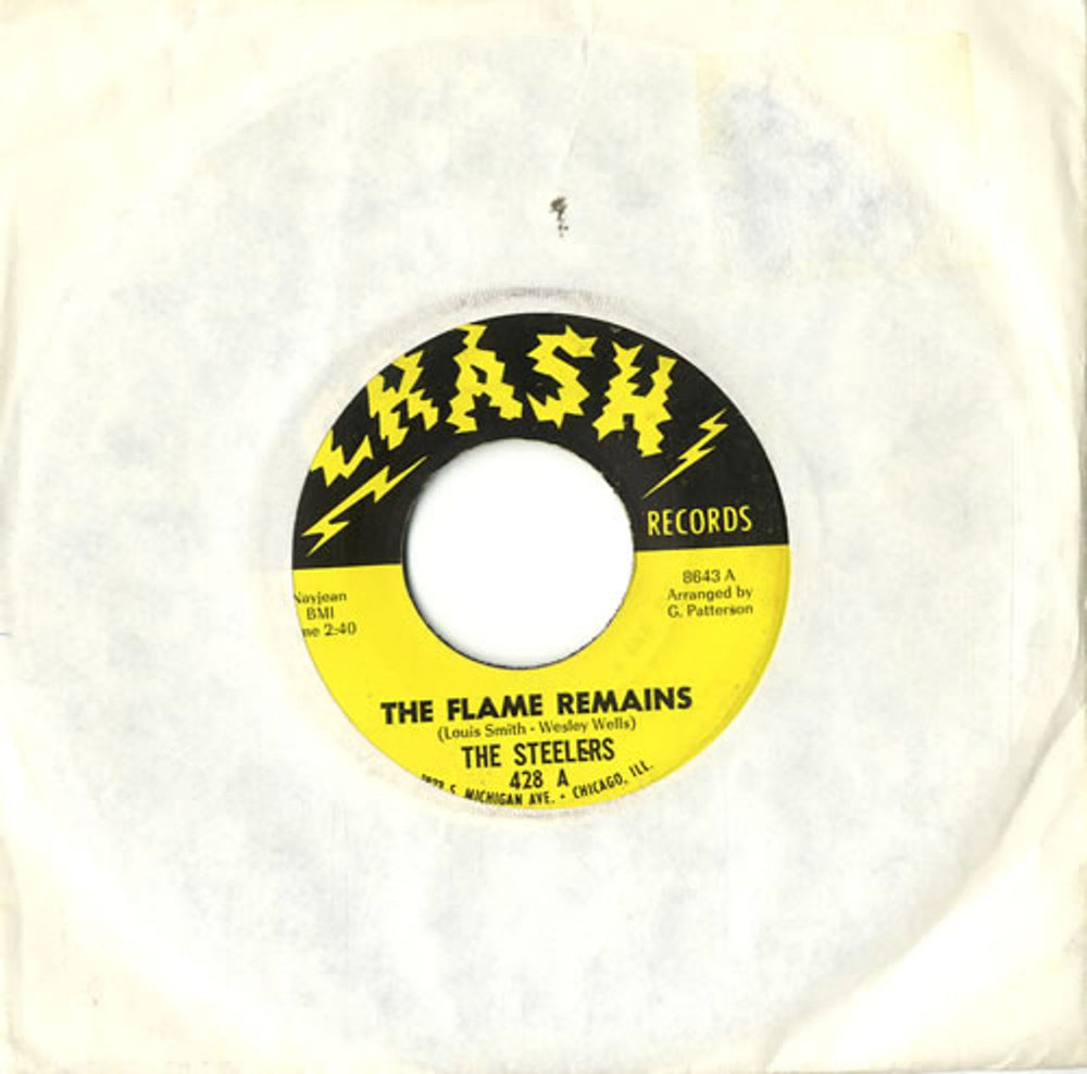 The Steelers The Flame Remains - VG US 7" vinyl single (7 inch record / 45) 428