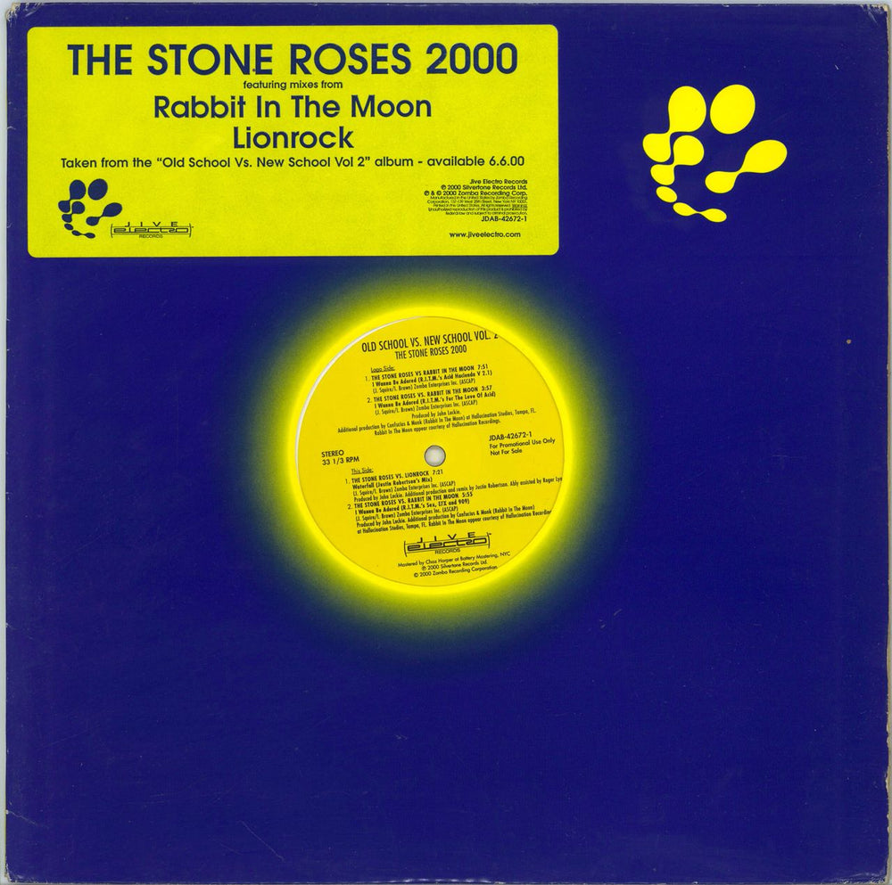 The Stone Roses I Wanna Be Adored US Promo 12" vinyl single (12 inch record / Maxi-single) JDAB-42672-1