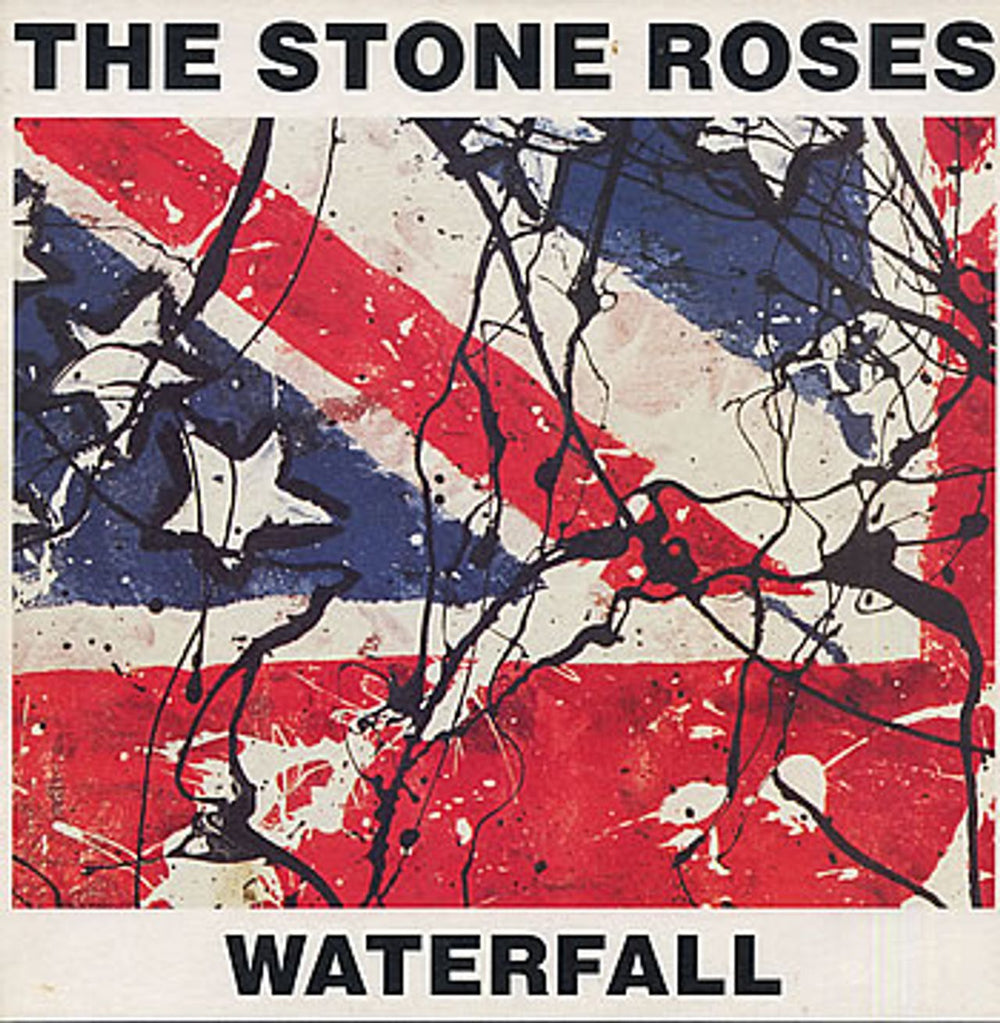 The Stone Roses Waterfall + Print UK 12" vinyl single (12 inch record / Maxi-single) OREZT35