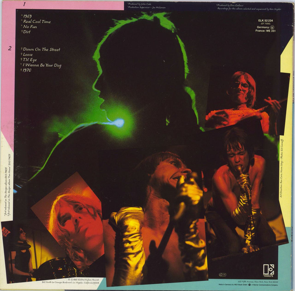 The Stooges No Fun German vinyl LP album (LP record)