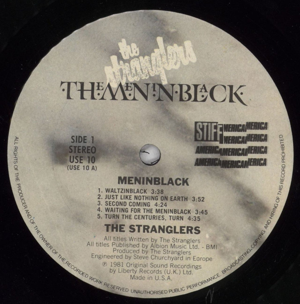 The Stranglers The Meninblack - Shrink US vinyl LP album (LP record) STRLPTH825263