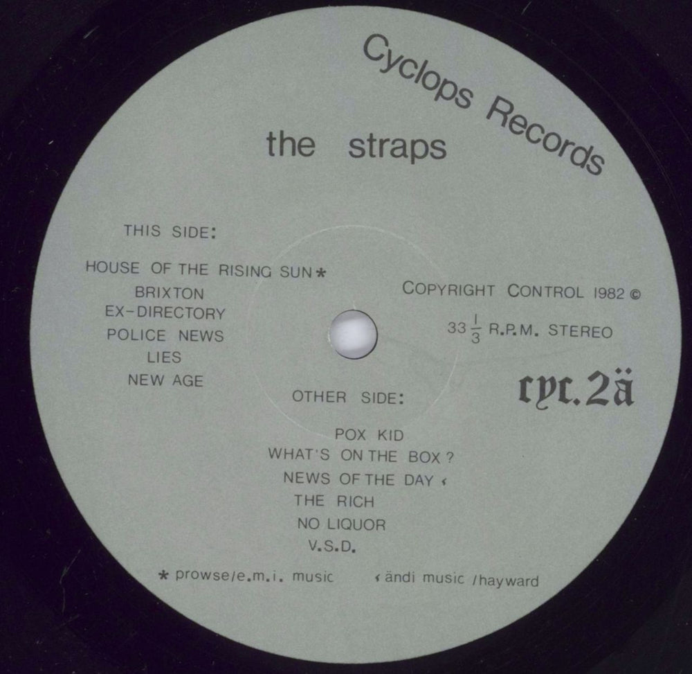 The Straps The Straps UK vinyl LP album (LP record) X7ILPTH829600