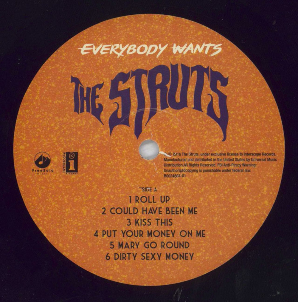 The Struts Everybody Wants - EX US vinyl LP album (LP record) Z0LLPEV821936