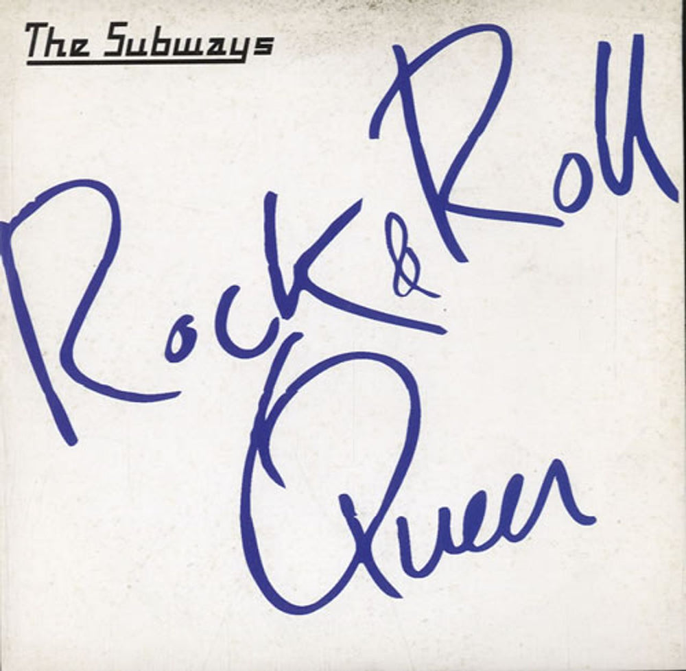 The Subways Rock & Roll Queen UK Promo CD single (CD5 / 5") PRO15456