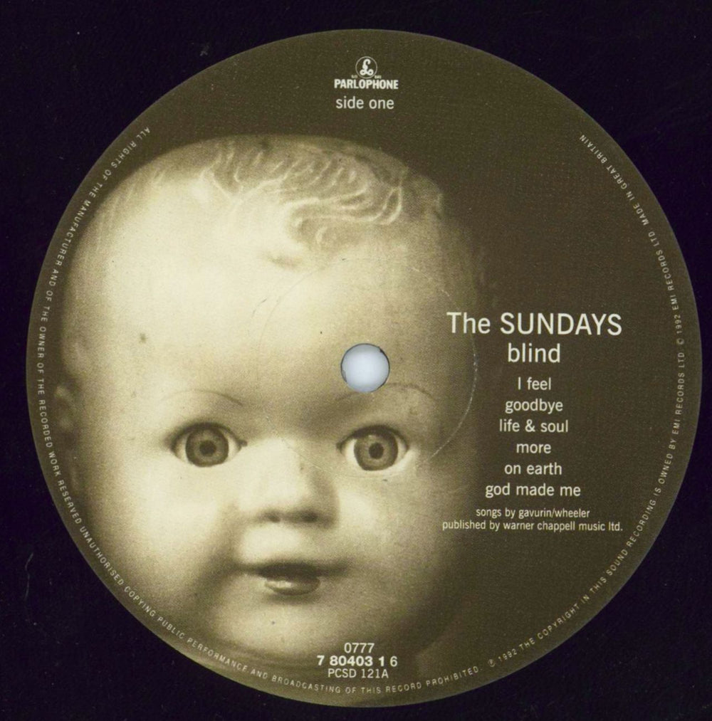 The Sundays Blind - VG/EX UK vinyl LP album (LP record) SUNLPBL799504