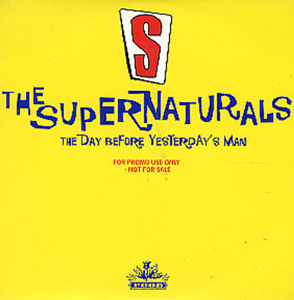 The Supernaturals The Day Before Yesterday's Man UK Promo CD single (CD5 / 5") CDFOODJX88