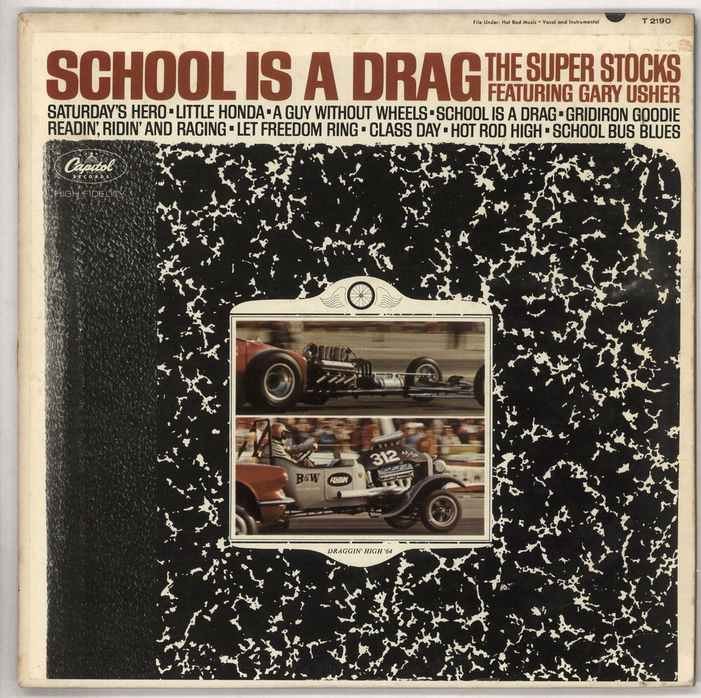 The Superstocks School Is A Drag US vinyl LP album (LP record) T-2190