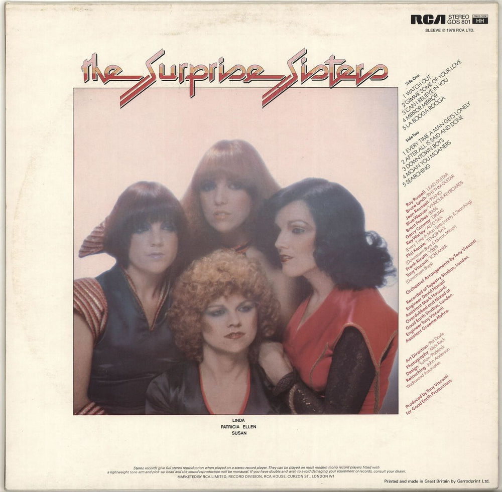 The Surprise Sisters The Surprise Sisters UK vinyl LP album (LP record)