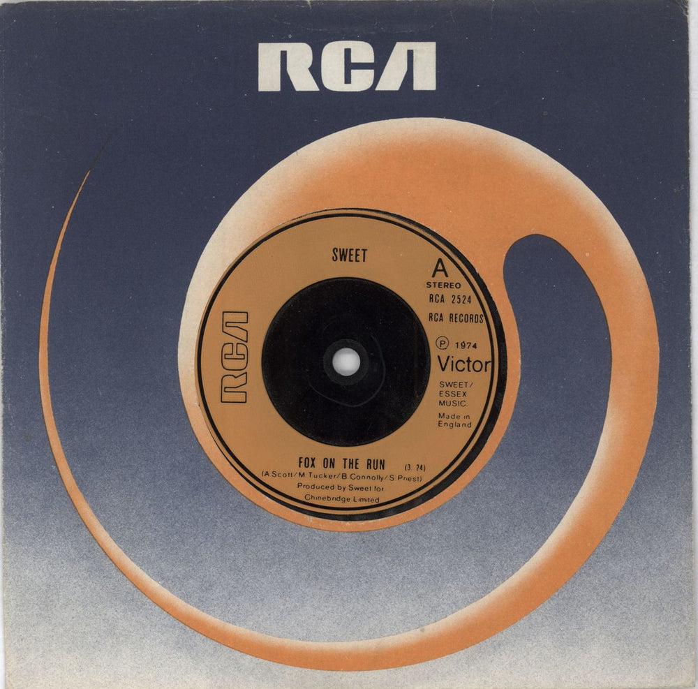 The Sweet Fox On The Run - Injection UK 7" vinyl single (7 inch record / 45) RCA2524