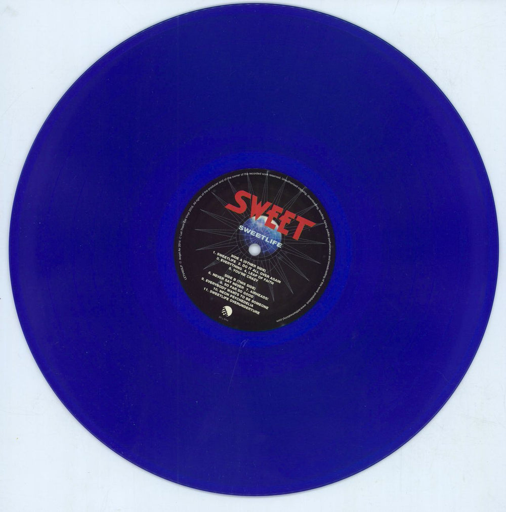 The Sweet SweetLife - Blue Vinyl UK vinyl LP album (LP record) 803341494954