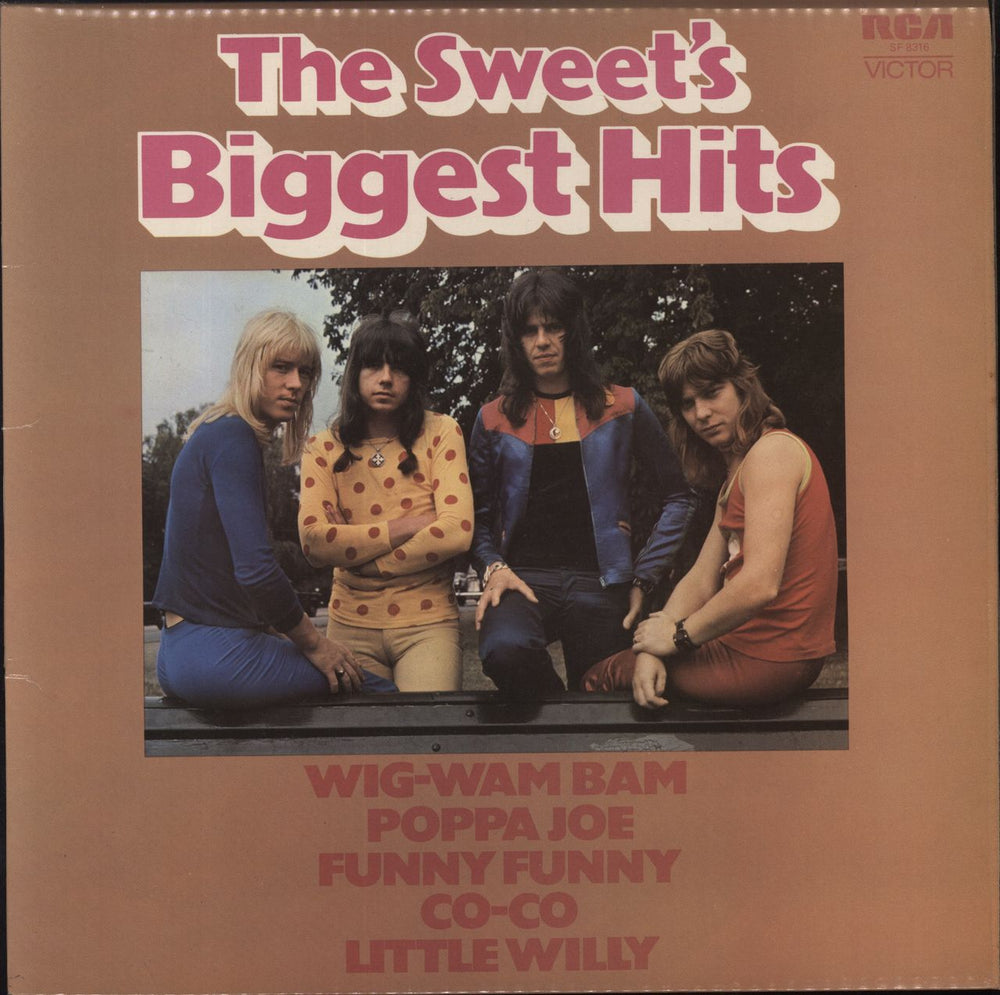 The Sweet The Sweet's Biggest Hits - Laminated sleeve UK vinyl LP album (LP record) SF8316