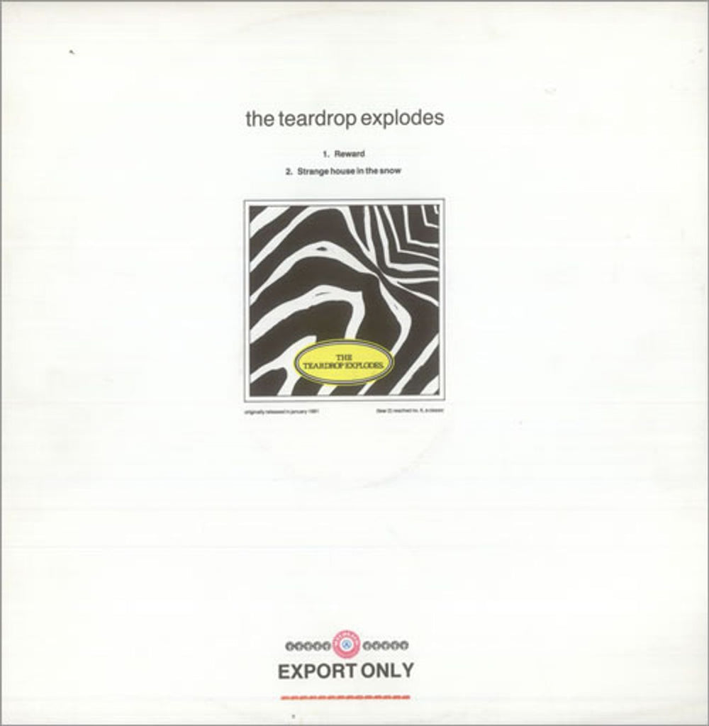 The Teardrop Explodes Reward EP UK 12" vinyl single (12 inch record / Maxi-single) TEAR912