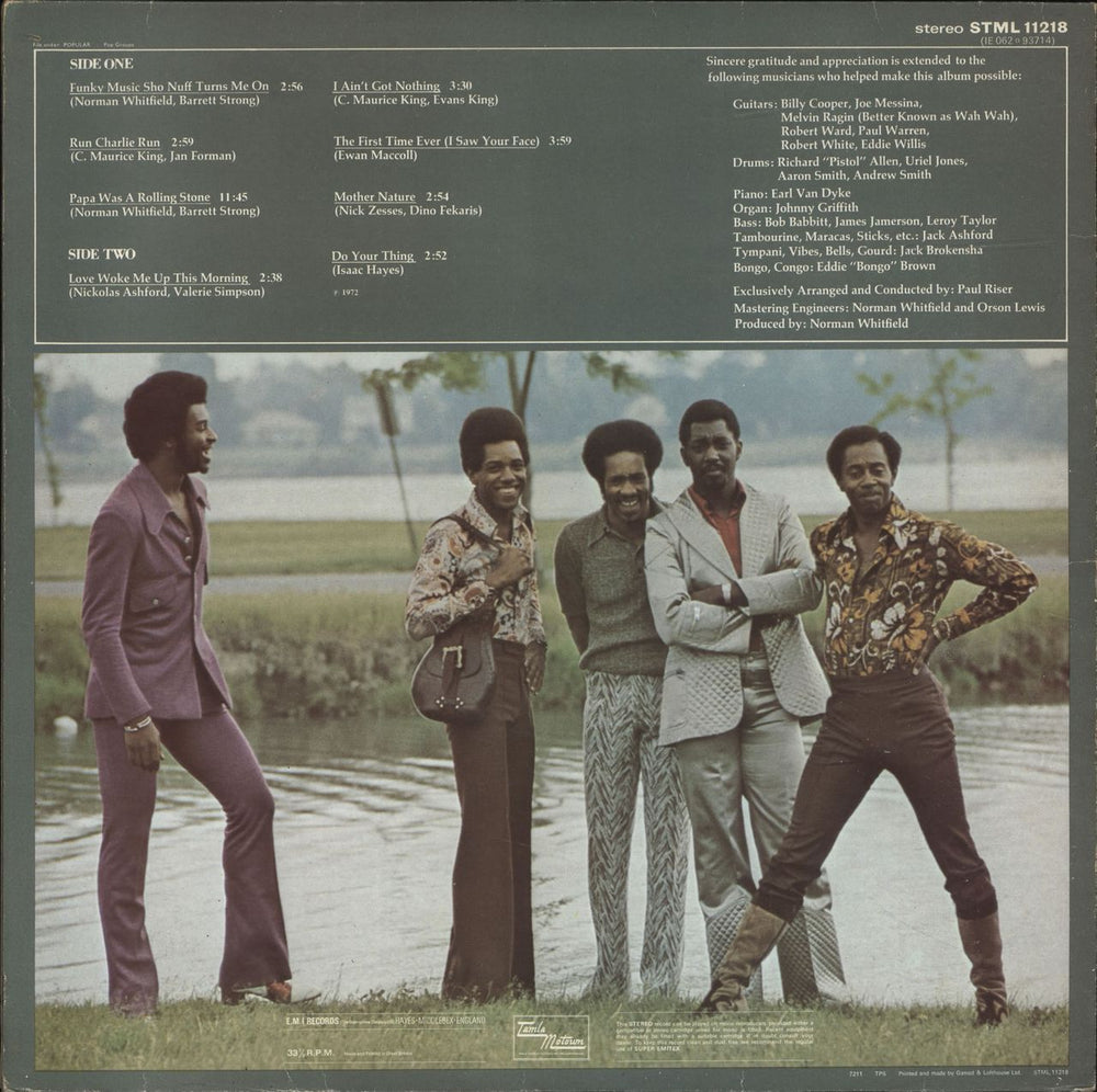 The Temptations All Directions UK vinyl LP album (LP record)