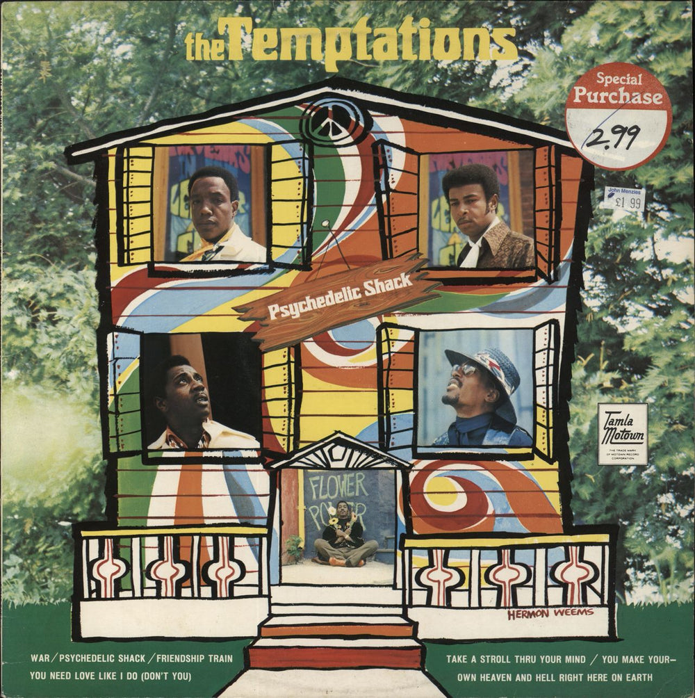 The Temptations Psychedelic Shack UK vinyl LP album (LP record) STMS5051