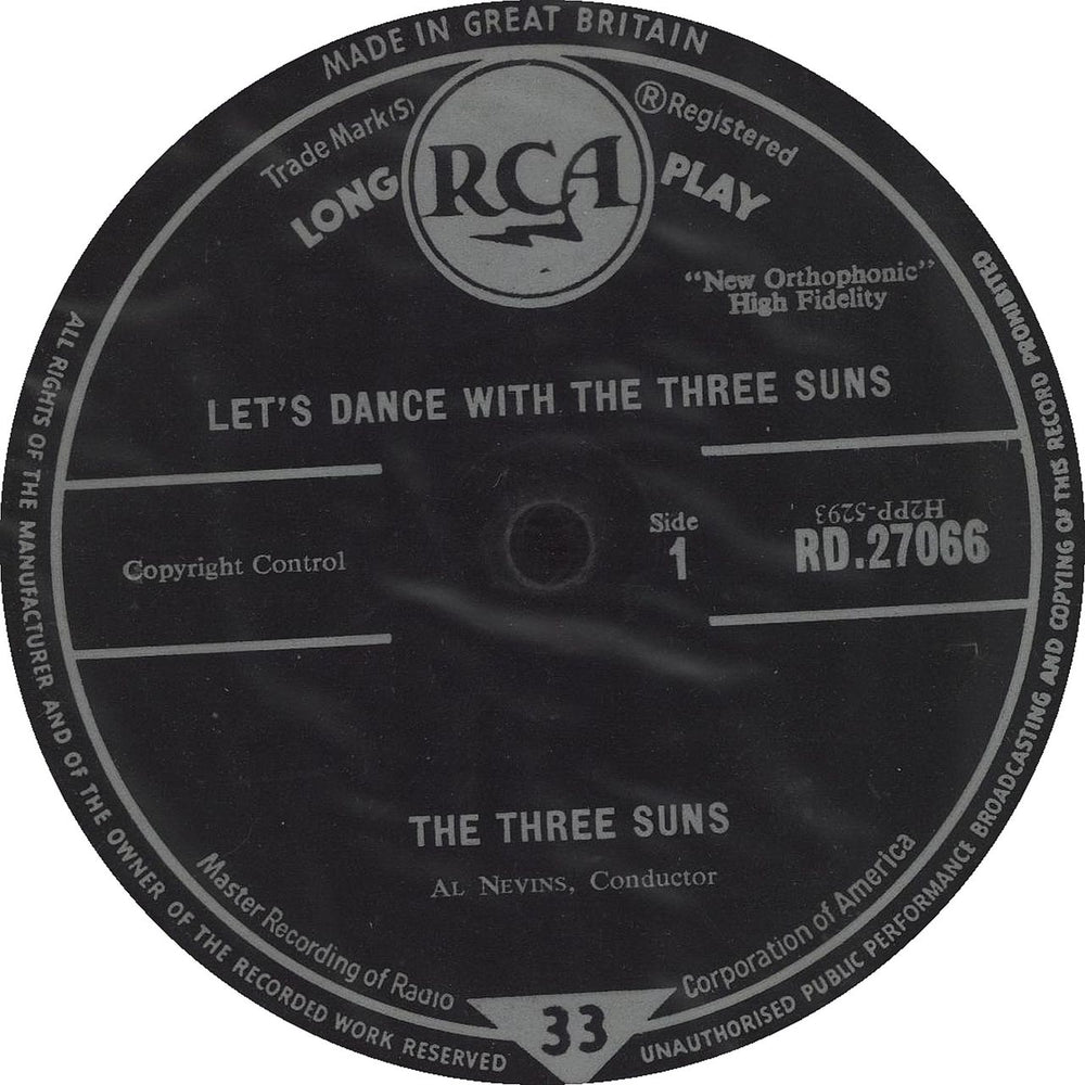 The Three Suns Let's Dance With The Three Suns UK vinyl LP album (LP record)